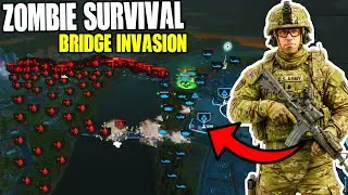 This ZOMBIE SURVIVAL Simulator has a TERRIFYING Bridge Defense! - Broken Arrow: New Update
