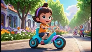 Riding My Tricycle Fast | Fun Kids Song | Nursery Rhymes and Movement Play