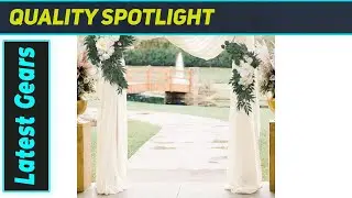 Best Wedding Arch Draping? Ivory Sheer Fabric Drape Test!