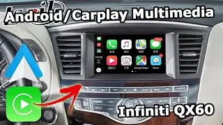 Infiniti QX60 2016 Carplay Android video interface installation and remove dash panel by Lsailt