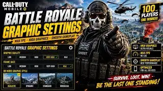 Best Settings For Battle Royale CODM! 💯 | BR Settings COD Mobile (2026)
