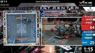 Space City : High School : High School - QF #1-1 - 2570R & 9189X vs 2429V & 16689A - Auton + Driver