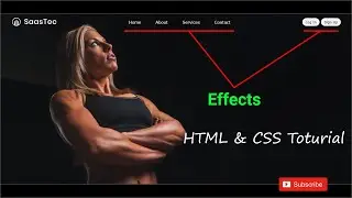 Navigation Bar Tutorial HTML & CSS  Landing Page Navigation bar with background Image -  WDU
