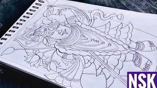 Shreenathji Drawing|Shreenathji Drawing step by step|Shreenathji Drawing easy|Shrinath Drawing easy