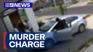 Murder charge laid after daylight stabbing outside Melbourne home | 9 News Australia
