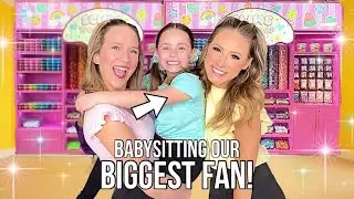 WE BABYSAT OUR BIGGEST FAN FOR 24 HOURS 😱🤭 (EPISODE 8) #babysitting #fun #cute