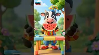 Cow Clown Fruit Party! 🐮🤡 | Learn Fruits & Colors with Fun Music for Kids | HanuToons