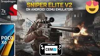 Cemu Emulator test on Poco x6 Snapdragon 7s gen 2 Sniper Elite 2