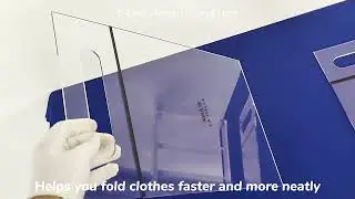 Clear acrylic folding board, can be printed with pattern #folding #clothing #acrylic #clothingstore