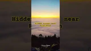 Hidden Sunset Point 🌄 | Timli Village Rishikesh | Cloud Covered Mountains #shorts