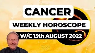Cancer Horoscope Weekly Astrology from 15th August 2022