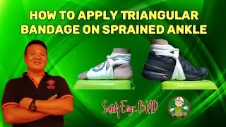 How to Apply Triangular Bandage on Sprained Ankle