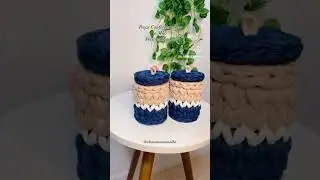 Porta Algod&atilde;o e Cotonete #crochet #mimos #presente #tutorial #jonhson