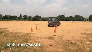 65 age woman driving car three days training Car parking tips tricks#travel three step car parking