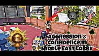 Aggression 🥵 & Confidence in Middle East Conqueror Lobby All Skills Pubg Mobile | The BT Gamerz
