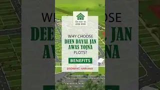 Why Choose Deen Dayal Jan Awas Yojna Plots? Shocking Benefits in Sonipat, Haryana! #SonipatPlots