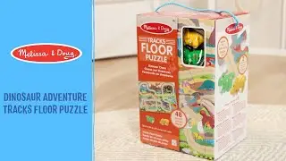 Melissa & Doug Dinosaur Adventure Tracks Floor Puzzle