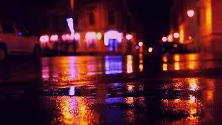Saturated City, Calming Sounds, Relaxing Visuals, Flow State -Light City  Elemental Rain Edition