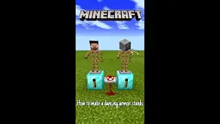 How to make a dancing armor stands in Minecraft #shorts