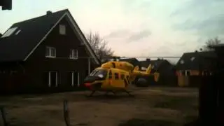 Abflug ADAC Hubschrauber Christoph Westfalen D-HSFB Start Mettingen 01.02.2014