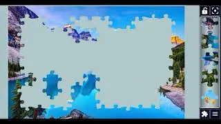 Lakeside Reflection in the Mountain😍//#beautiful gaming puzzle 🧩@JigsawPuzzle928 
