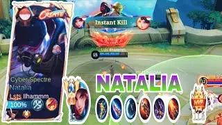 NATALIA IN ACTION 💥 Full Burst Build + GODLIKE Stealth Gameplay (MLBB 2025)
