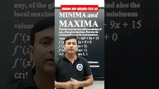 Find the local maxima and local minima, if any of the given function also find the local maximum and