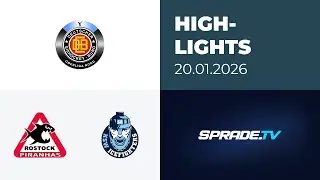 20.01.2026 - Highlights - Rostock Piranhas vs. KSW IceFighters Leipzig