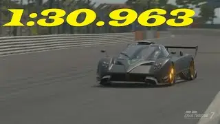 [1:30.963] Gran Turismo 7 Lap Time Challenge: Dragon Trail Seaside with Zonda R #gt7