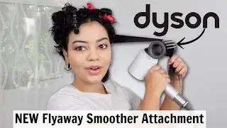 NEW Dyson SuperSonic Flyaway Smoother Attachment on Curly Hair