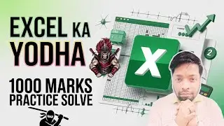 Excel ka Yodha Full Paper Solve | Conditional, Text, Date, Math & DBASE | Excel 2026 Tips & Tricks