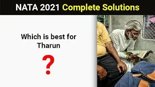 NATA 2021 Anaology Question paper | Solution | Secont Attempt - Q65