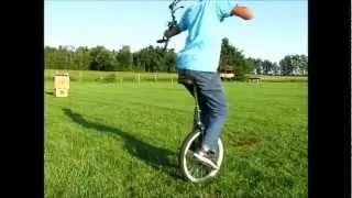 archery from a unicycle
