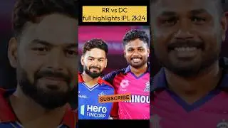 RR vs DC full match highlights ❤️#cricket #ipl2024 #rr #dc