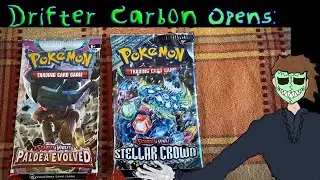 Opening my first Pokemon Stellar Crown Booster Pack! Also a Paldea Evolved!