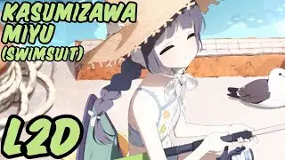 [Blue Archive] Kasumizawa Miyu (Swimsuit) L2D [ENG SUB]