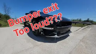 Turbo Mustang with Bumper Exit Exhaust. Is it LOUD?