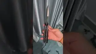 Armed Shark Handle on the Titus Blade Kraken #balisong #butterflyknife #edc #fyp #shorts