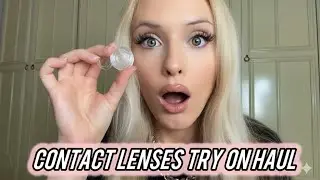 UNREAL! Colored Contact Lenses Try On Haul | Best Natural & Cosplay Lenses 👀🍃 @ICOICE 