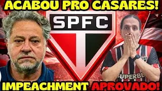 🚨 IMPEACHMENT de Casares APROVADO! 188 votos no SPFC 😱