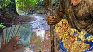 GARIMPO DE OURO ASSIM E 10 MIL SÓ NESSE RIO 