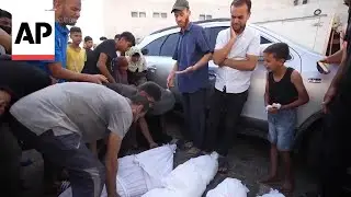 Funeral prayers held for man and three daughters killed in Israeli bombardment of central Gaza