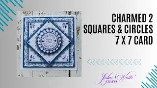 Sentimentally Yours Charming 2 Collection - Electric Blue Circles and Squares