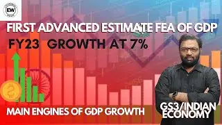 First Advanced Estimate FEA of GDP||GDP Calculations in India|| financial year 2023-2024