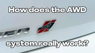 How does the AWD system in Dodge Chargers work?