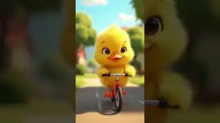 Duck riding bicycle #Duck #animation #duckrider #babyduck #babyduck #cuteduck #duckfunny #duckvideos