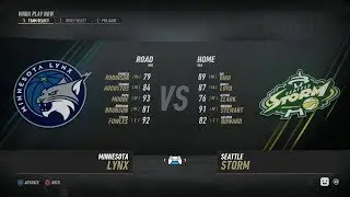 EA SPORTS NBA Live 19 WNBA Season Game Minnesota Lynx vs Seattle Storm