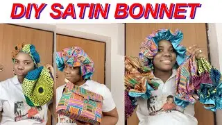 Satin Bonnet || How to sew reversible Hair bonnet for Natural hair