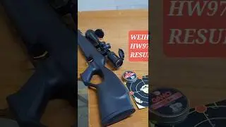Результаты пристрелки Weihrauch HW97K в 177 на ферме пневматического оружия Пита