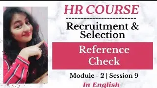 Reference Check | Background Verification Process #hrcourse #hr #hrworkshop #readytogetupdate